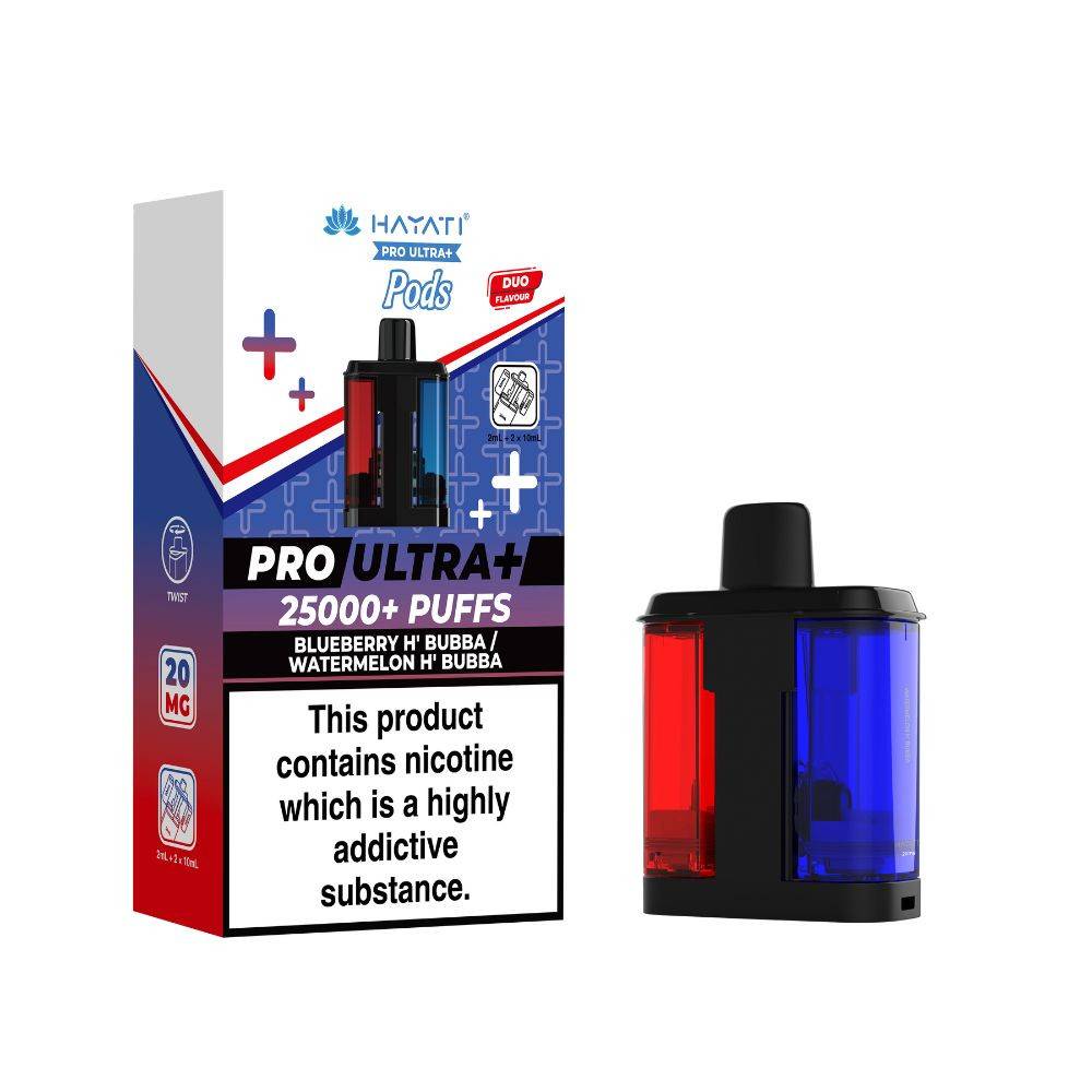 Hayati Pro Ultra Plus 25K Pods Blueberry H' Bubba / Watermelon H' Bubba