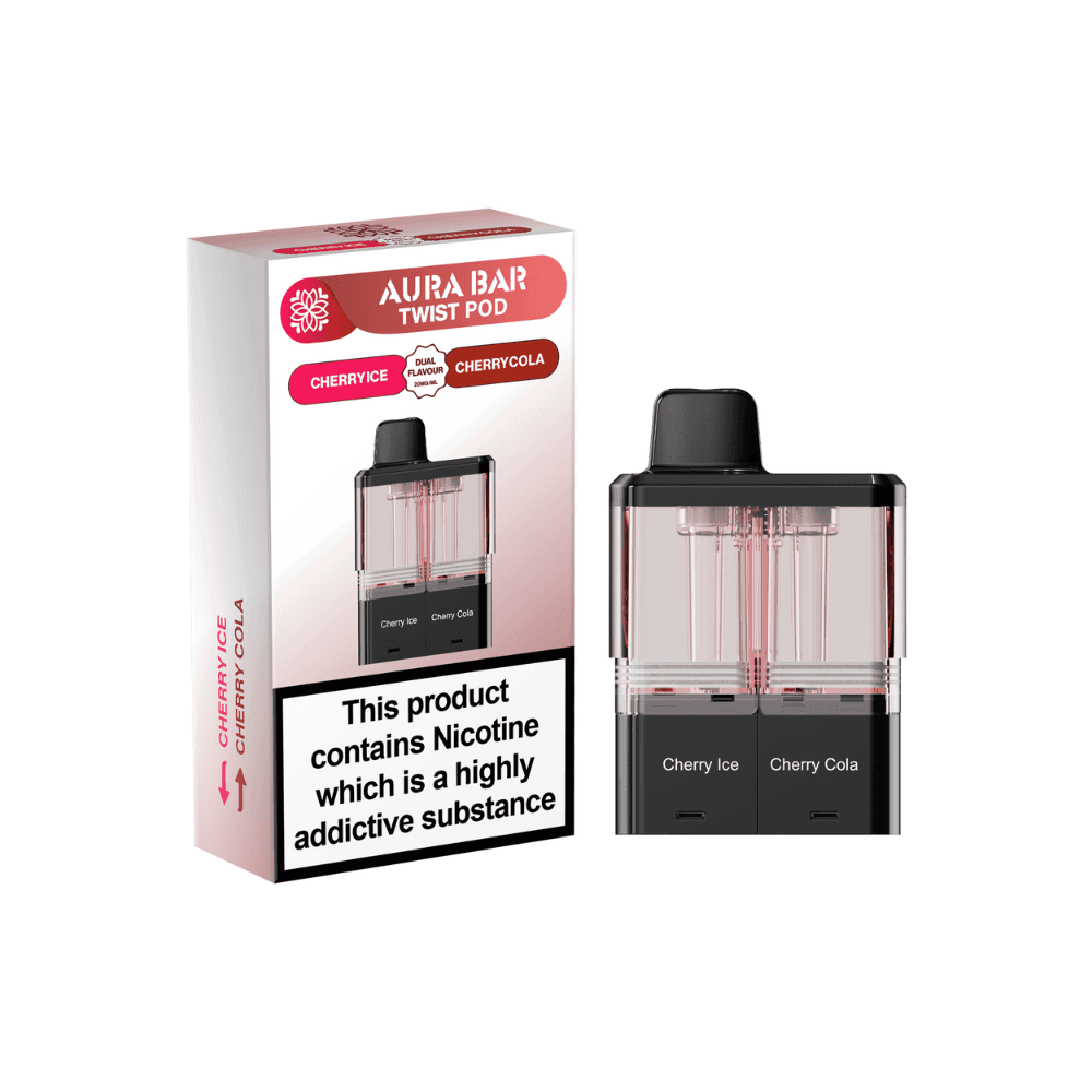 Crystal Prime Aura Bar Twist 40k Pods Cherry Ice / Cherry Cola