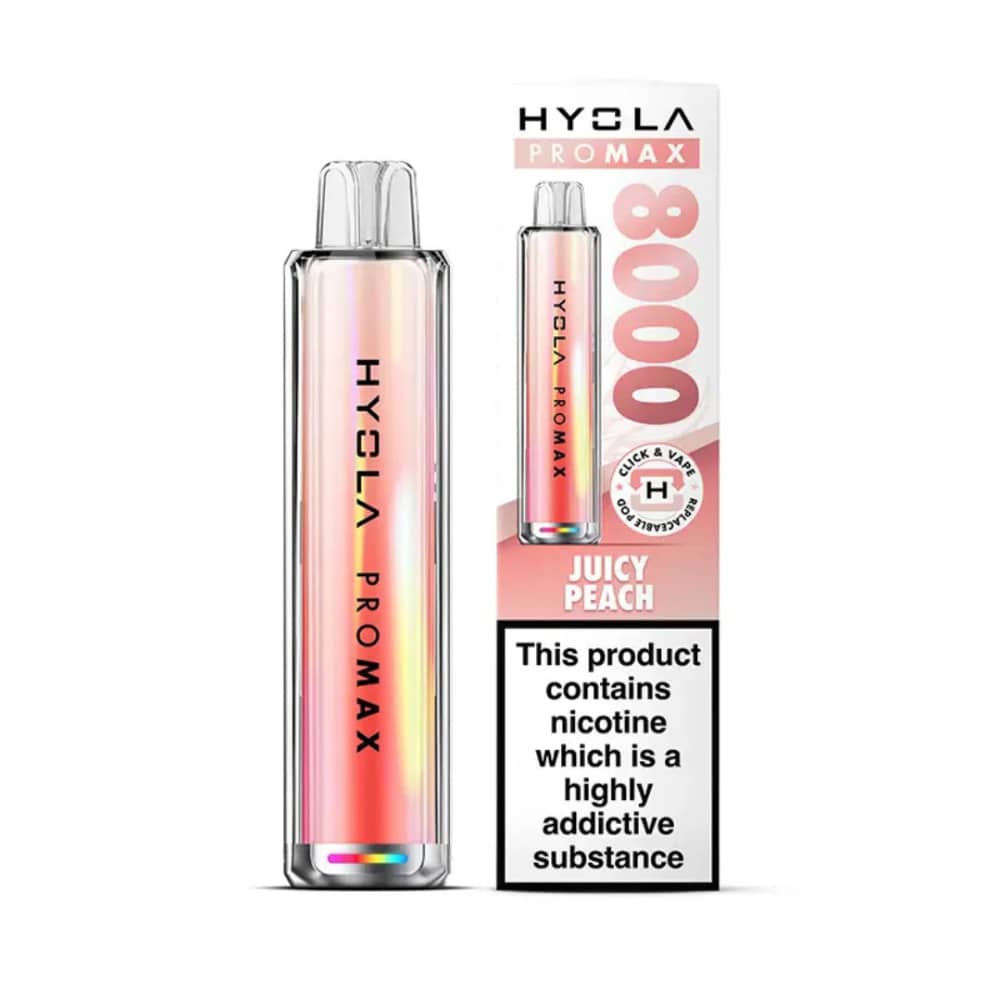 Hyola Pro Max 8000 Prefilled Vape Kit Juicy Peach
