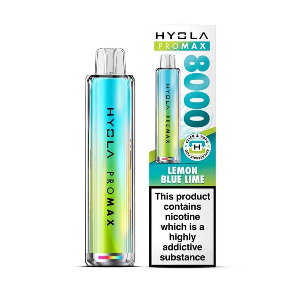 Hyola Pro Max 8000 Prefilled Vape Kit Lemon Blue Lime
