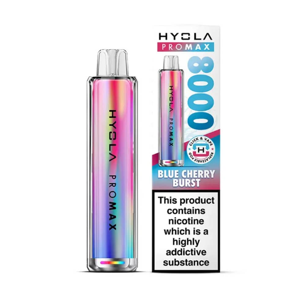 Hyola Pro Max 8000 Prefilled Vape Kit Blue Cherry Burst