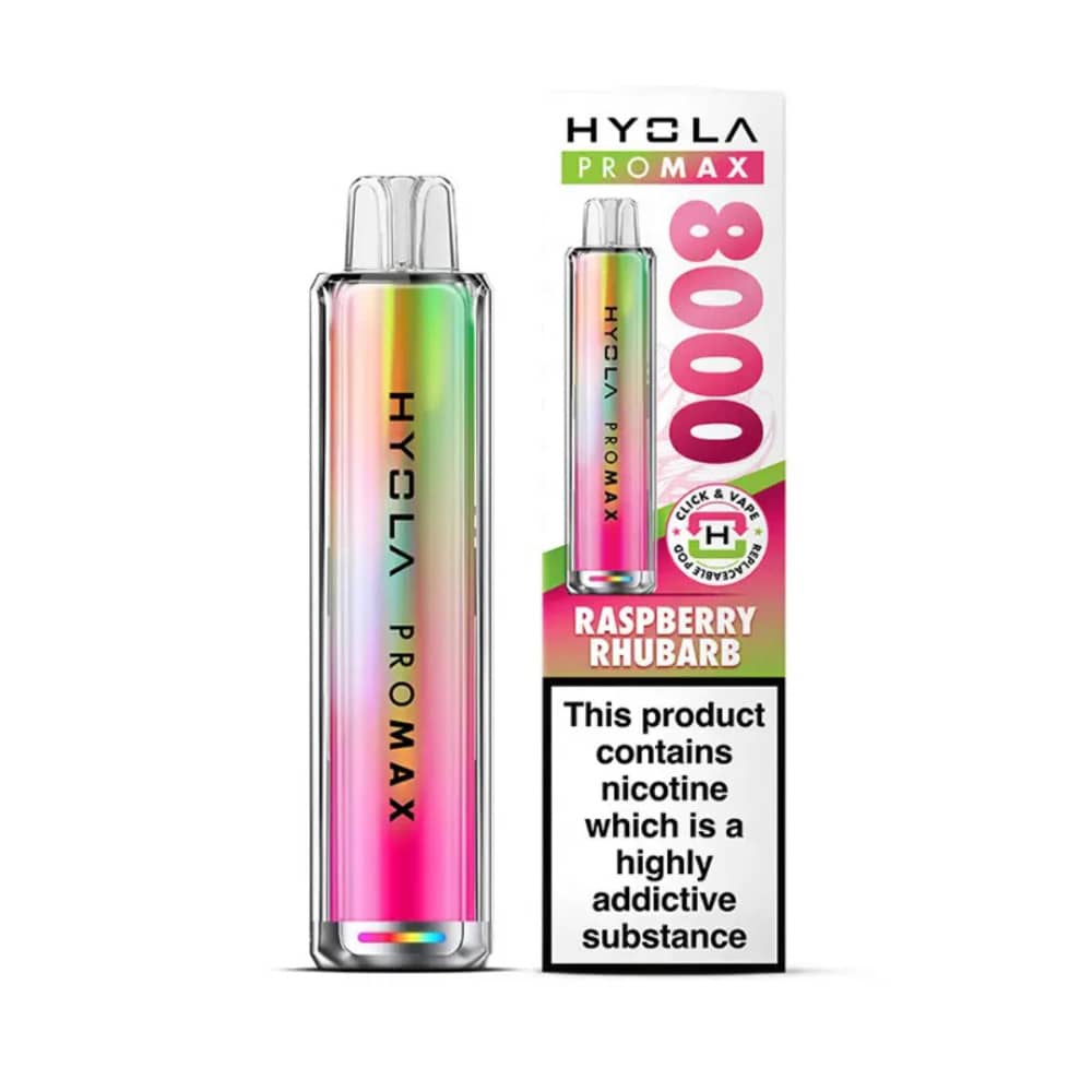 Hyola Pro Max 8000 Prefilled Vape Kit Raspberry Rhubarb