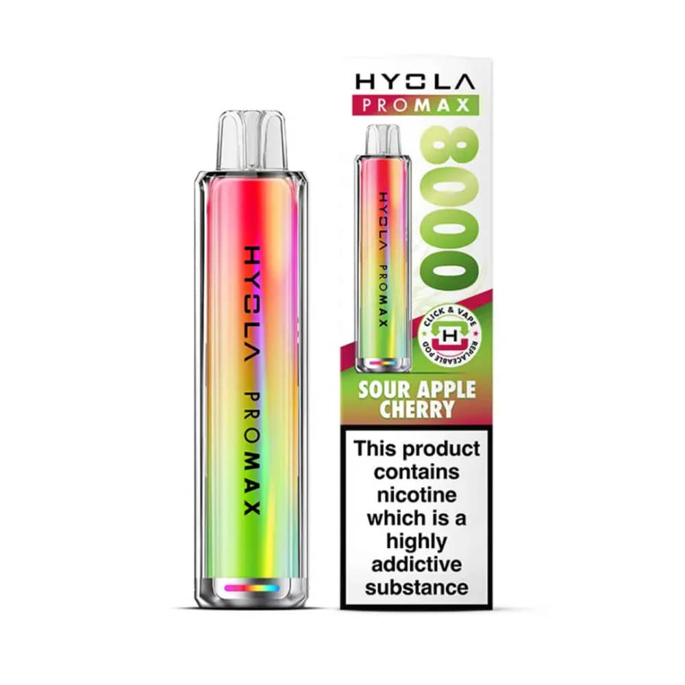 Hyola Pro Max 8000 Prefilled Vape Kit Sour Apple Cherry