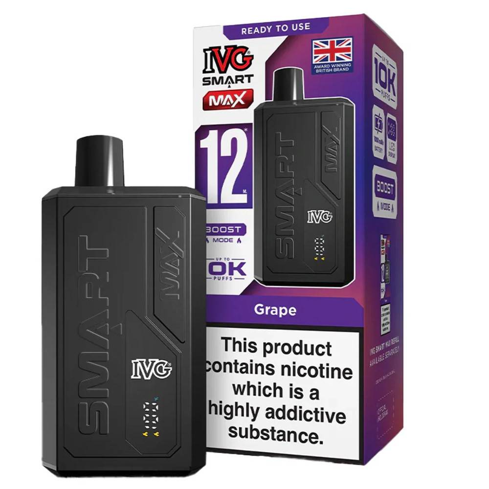 IVG Smart Max 10k Prefilled Vape Kit Grape