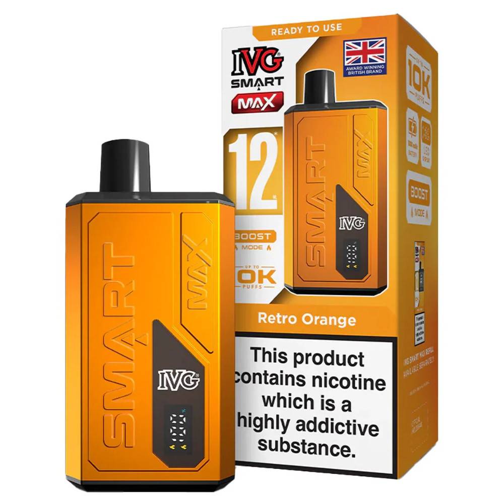 IVG Smart Max 10k Prefilled Vape Kit Retro Orange