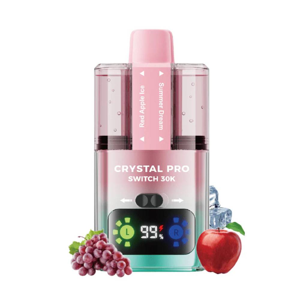 Crystal Pro Switch 30k Prefilled Vape Kit Red Apple Ice / Summer Dream