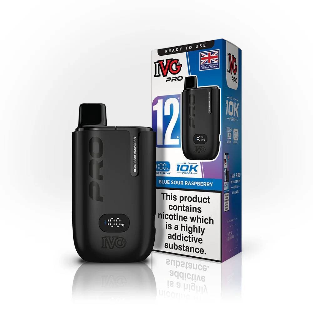 IVG Pro 10k Prefilled Pod Vape Kit Blue Sour Raspberry
