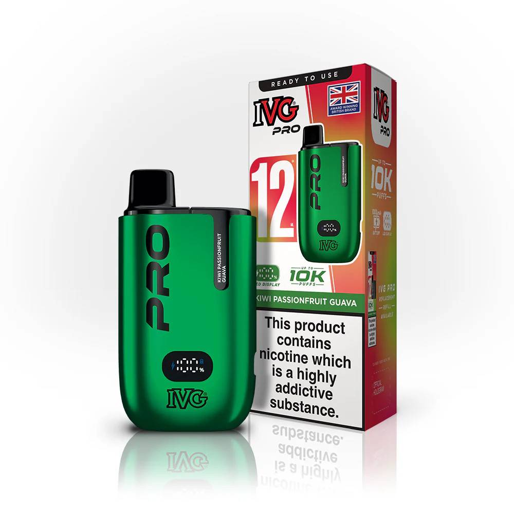 IVG Pro 10k Prefilled Pod Vape Kit Kiwi Passionfruit Guava