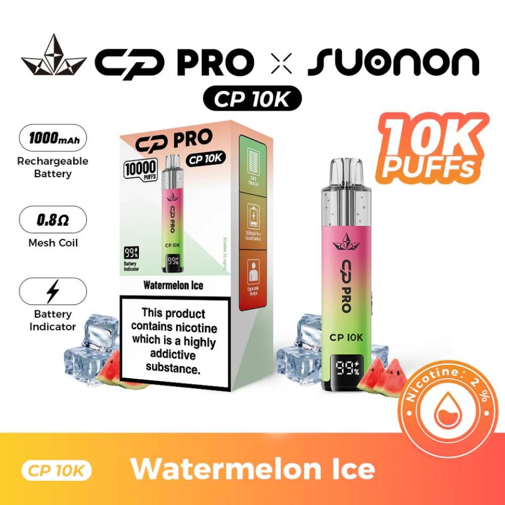 Crystal Pro CP 10k Prefilled Pod Vape Kit Watermelon Ice
