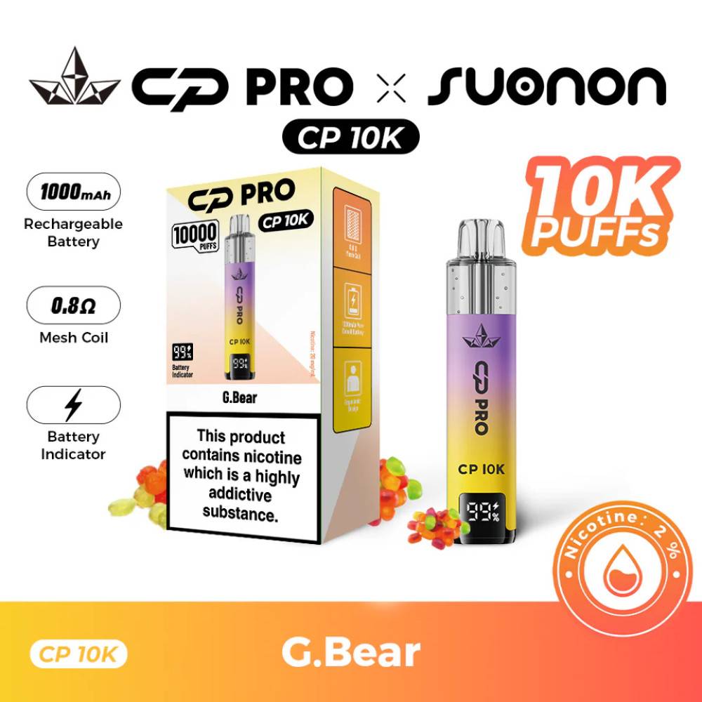 Crystal Pro CP 10k Prefilled Pod Vape Kit Gummy Bear