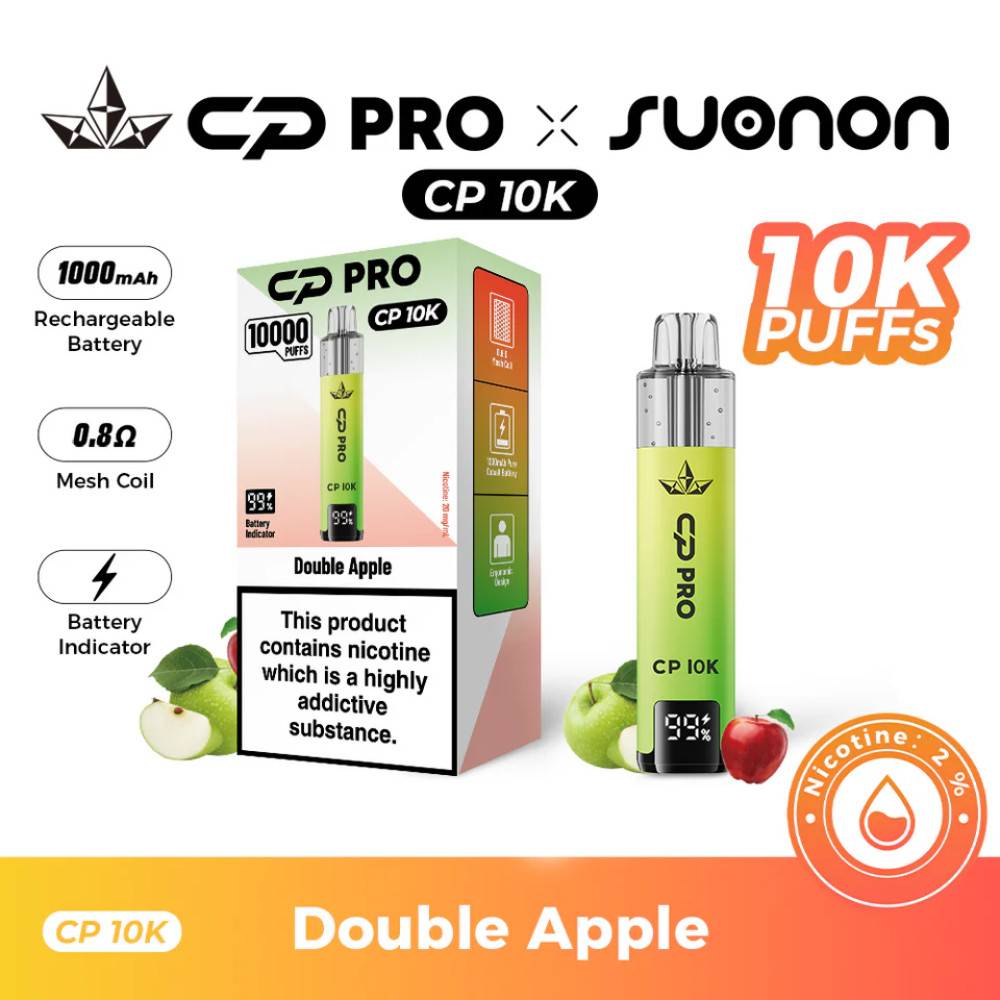Crystal Pro CP 10k Prefilled Pod Vape Kit Double Apple