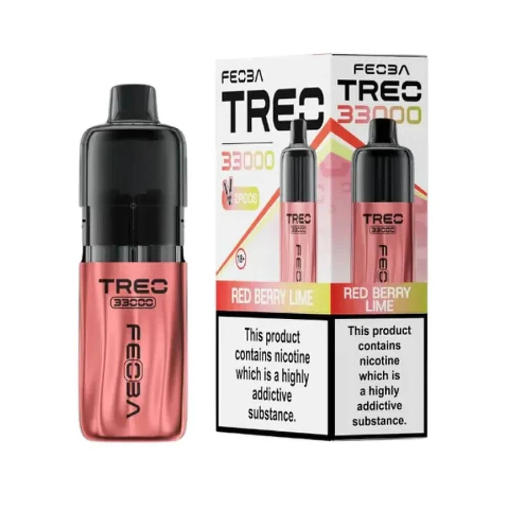 Feoba Treo 33k Prefilled Vape Kit Red Berry Lime