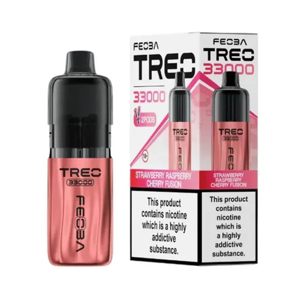 Feoba Treo 33k Prefilled Vape Kit Strawberry Raspberry Cherry Fusion