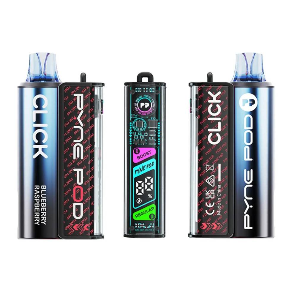 Pyne Pod Click 10k Prefilled Vape Kit Blueberry Raspberry