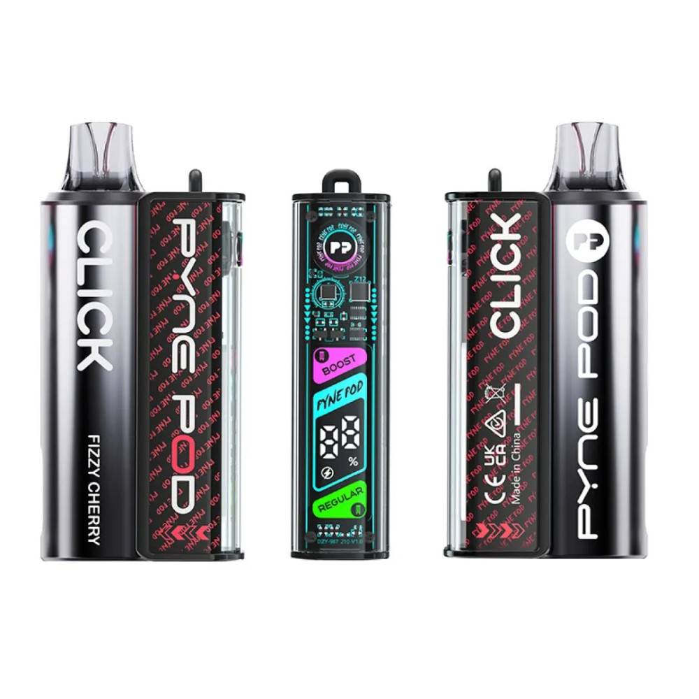 Pyne Pod Click 10k Prefilled Vape Kit Fizzy Cherry