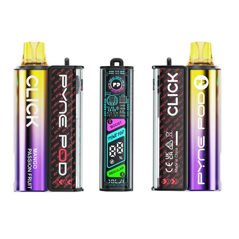 Pyne Pod Click 10k Prefilled Vape Kit Mango Passion Fruit