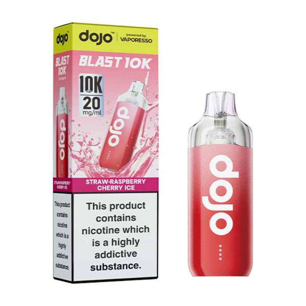 Vaporesso Dojo Blast 10k Prefilled Vape Kit Straw-Raspberry Cherry Ice