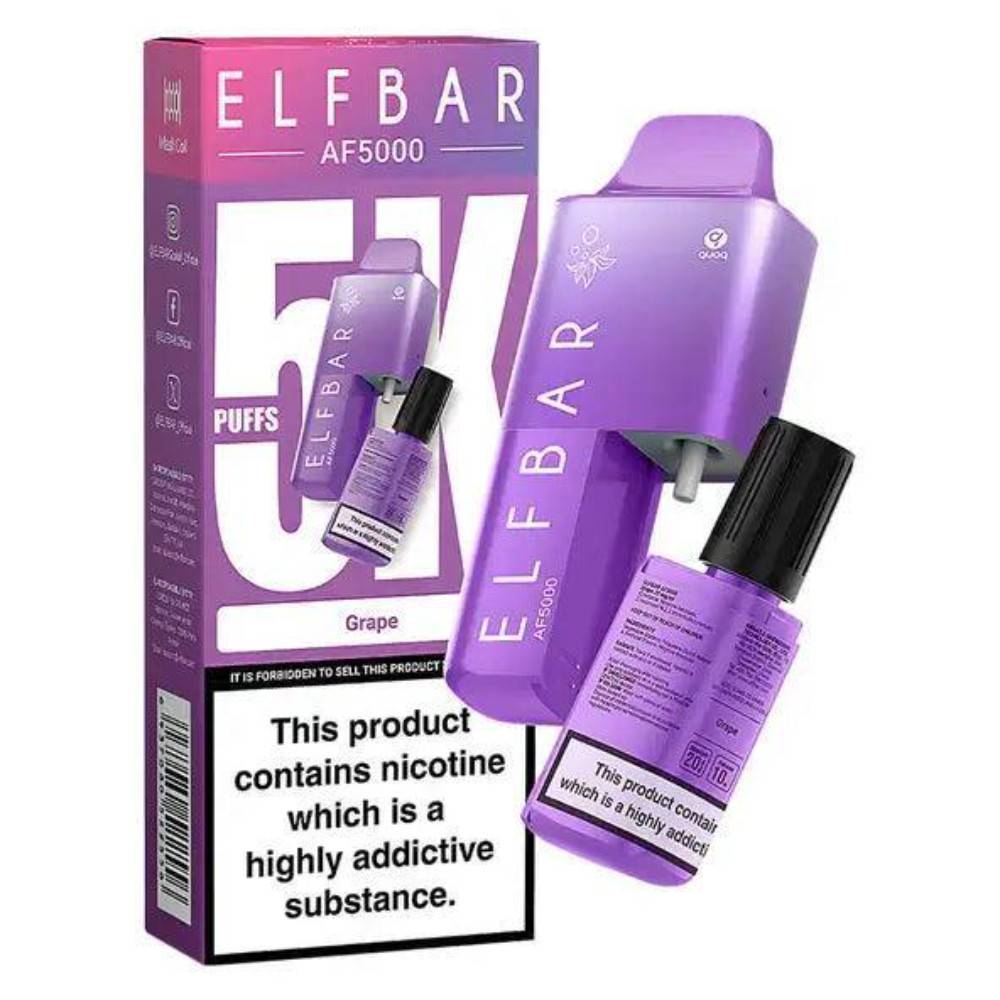 Elf Bar Af5000 Prefilled Vape Kit Grape