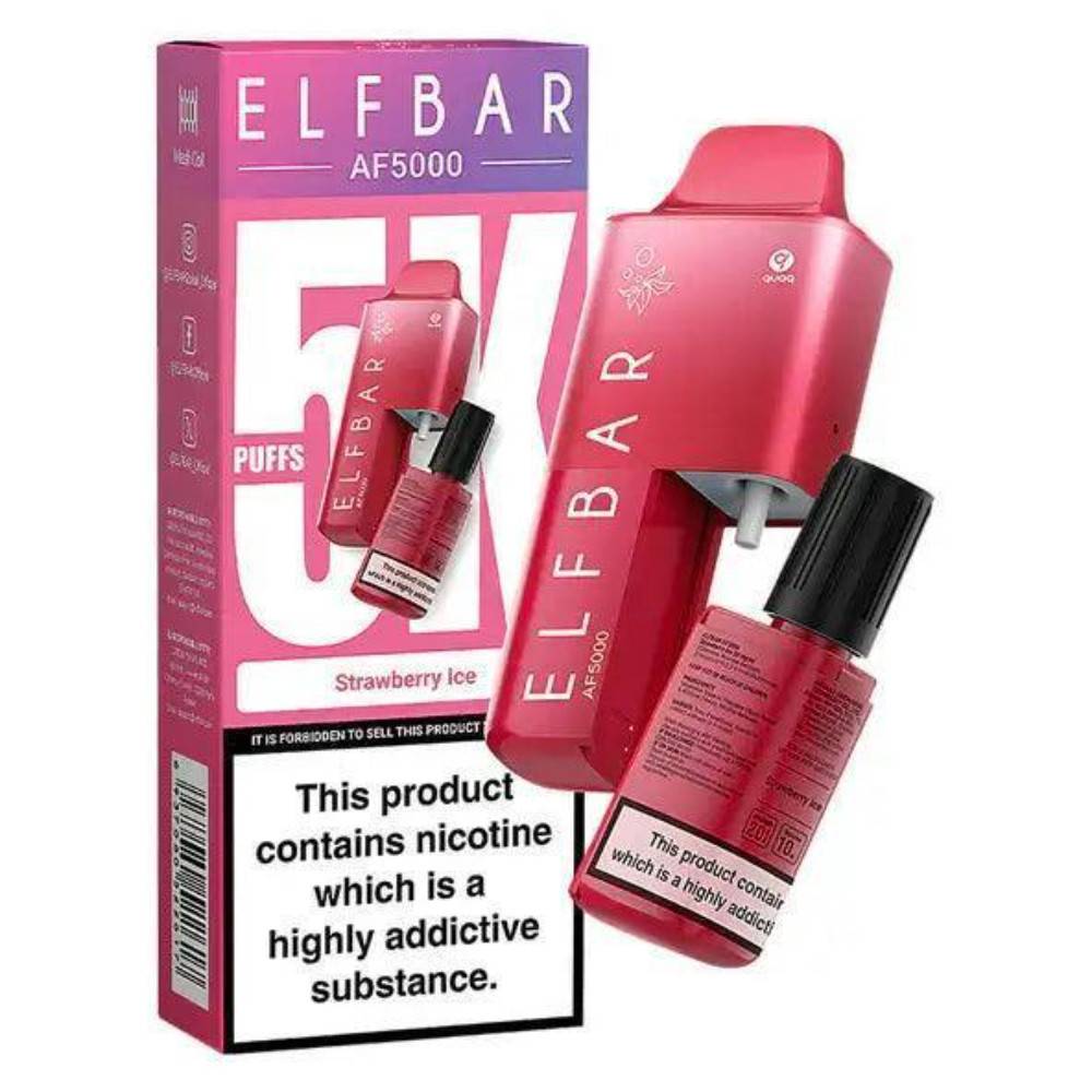 Elf Bar Af5000 Prefilled Vape Kit Strawberry Ice