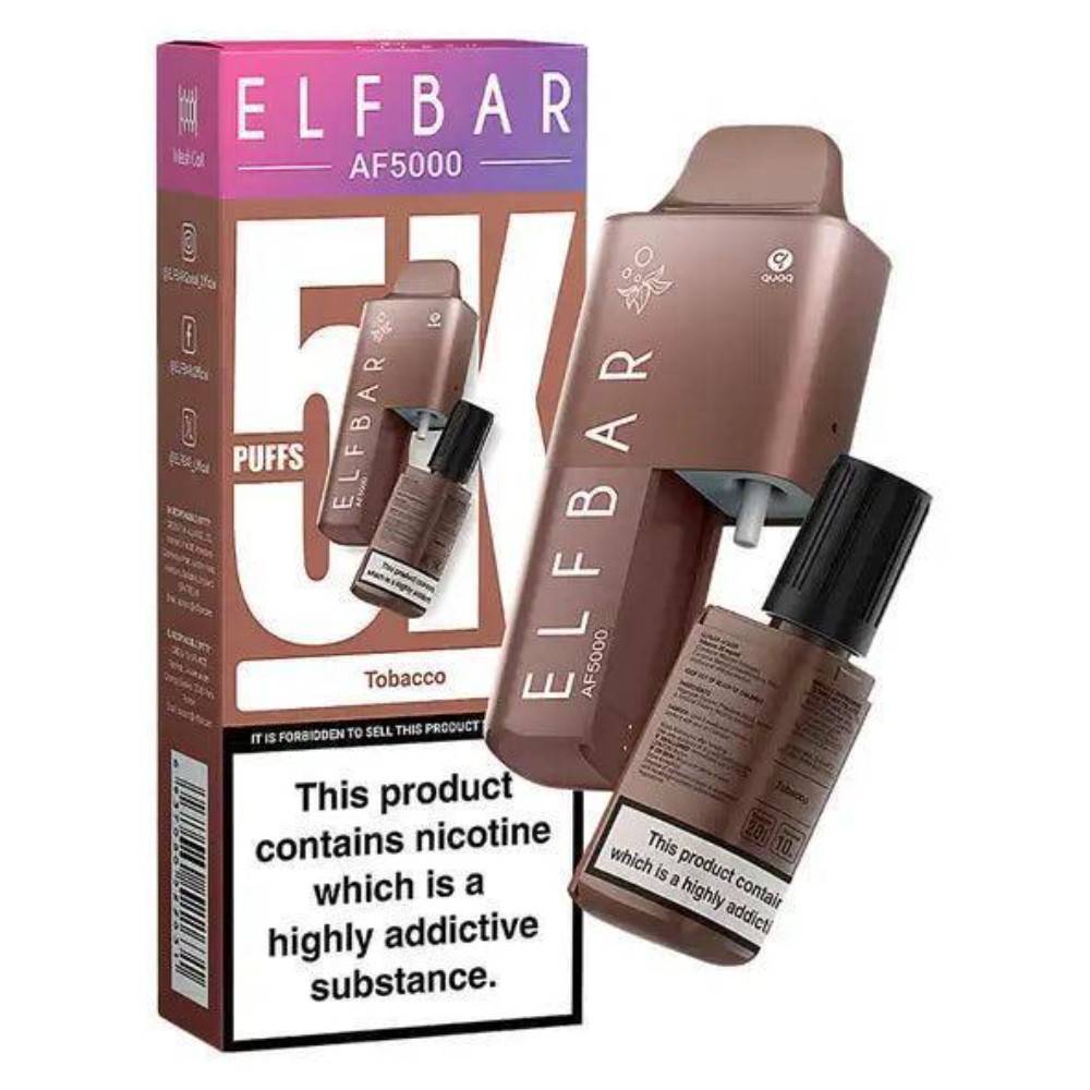 Elf Bar Af5000 Prefilled Vape Kit Tobacco