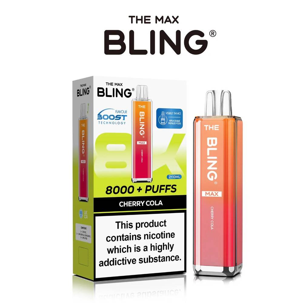 The Crystal Bling Pro Max 10k Prefilled Vape Kit Cherry Cola