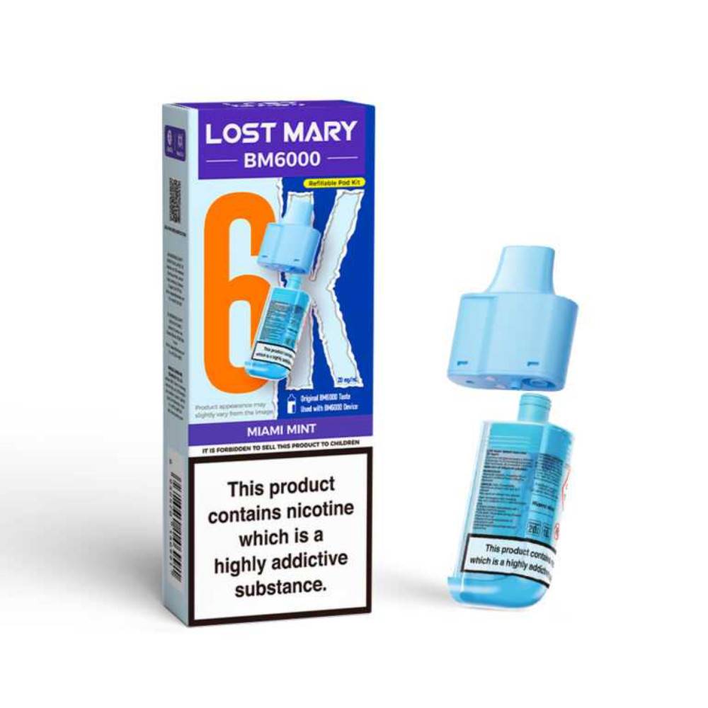 Lost Mary Bm6000 Pods Miami Mint