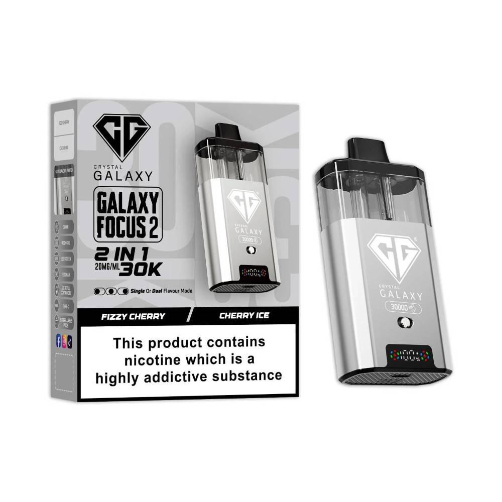 Crystal Galaxy 30k Focus 2 Prefilled Vape Kit Fizzy Cherry/Cherry Ice