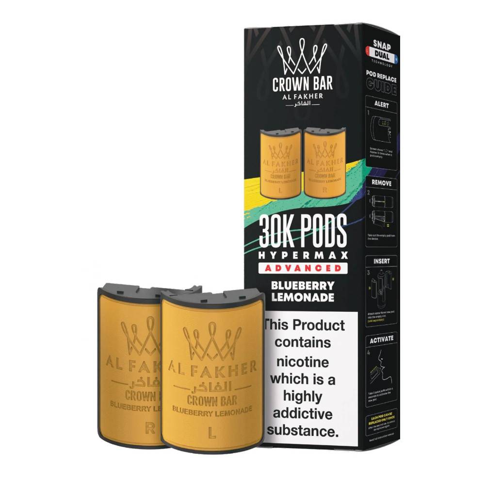 Al Fakher 30k Hypermax Pods Blue Razz Lemonade