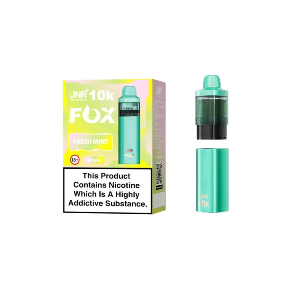 JNR Fox 10k Replacement Pods Fresh Mint