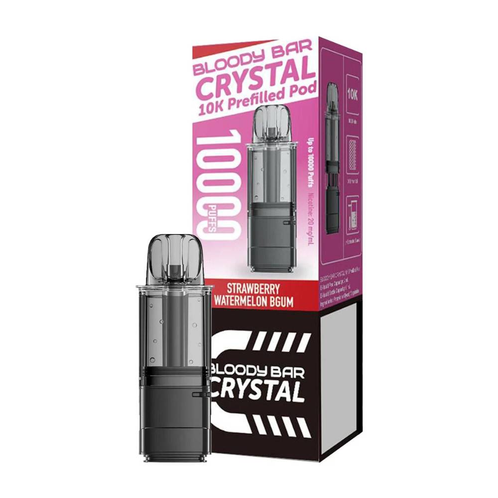 Bloody Bar Crystal 10k Pods Strawberry Watermelon Bubble Gum