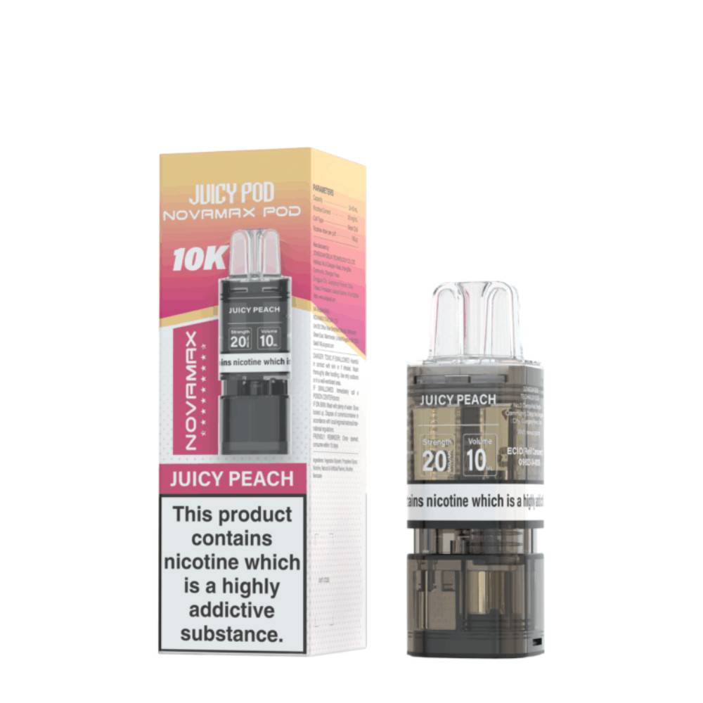 Juicy Pod Novamax 10K Pods Juicy Peach