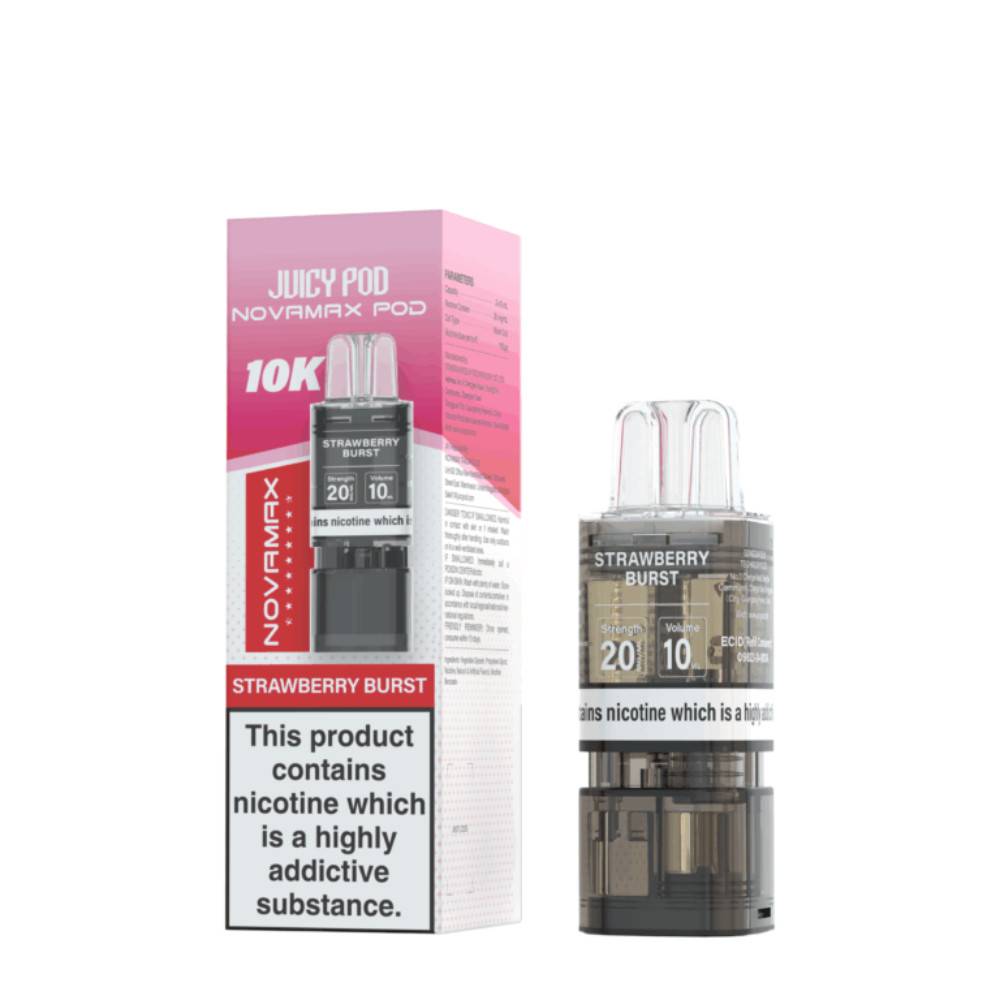 Juicy Pod Novamax 10K Pods Strawberry Burst