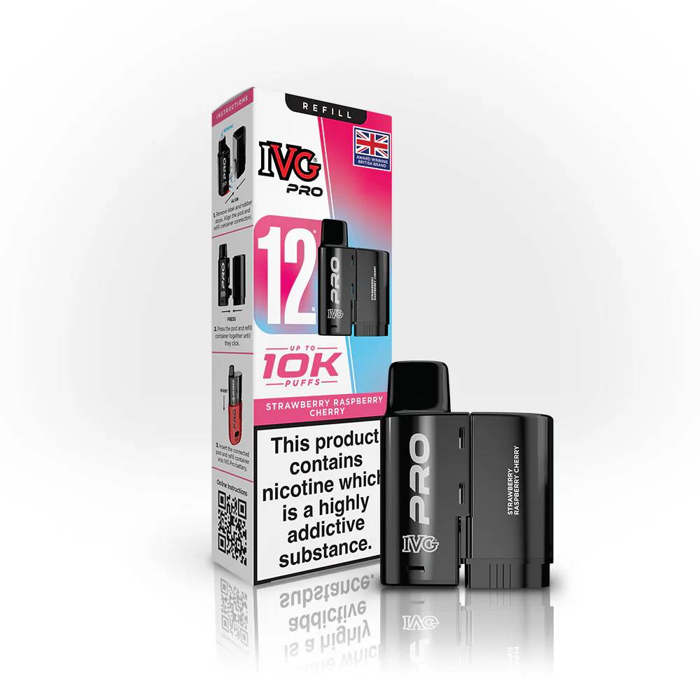 IVG Pro 10K Pods Strawberry Raspberry Cherry