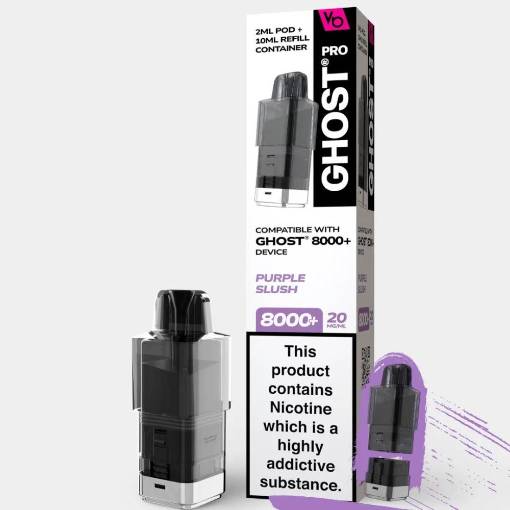 Vapes Bars Ghost Pro 8000 Pods Purple Slush