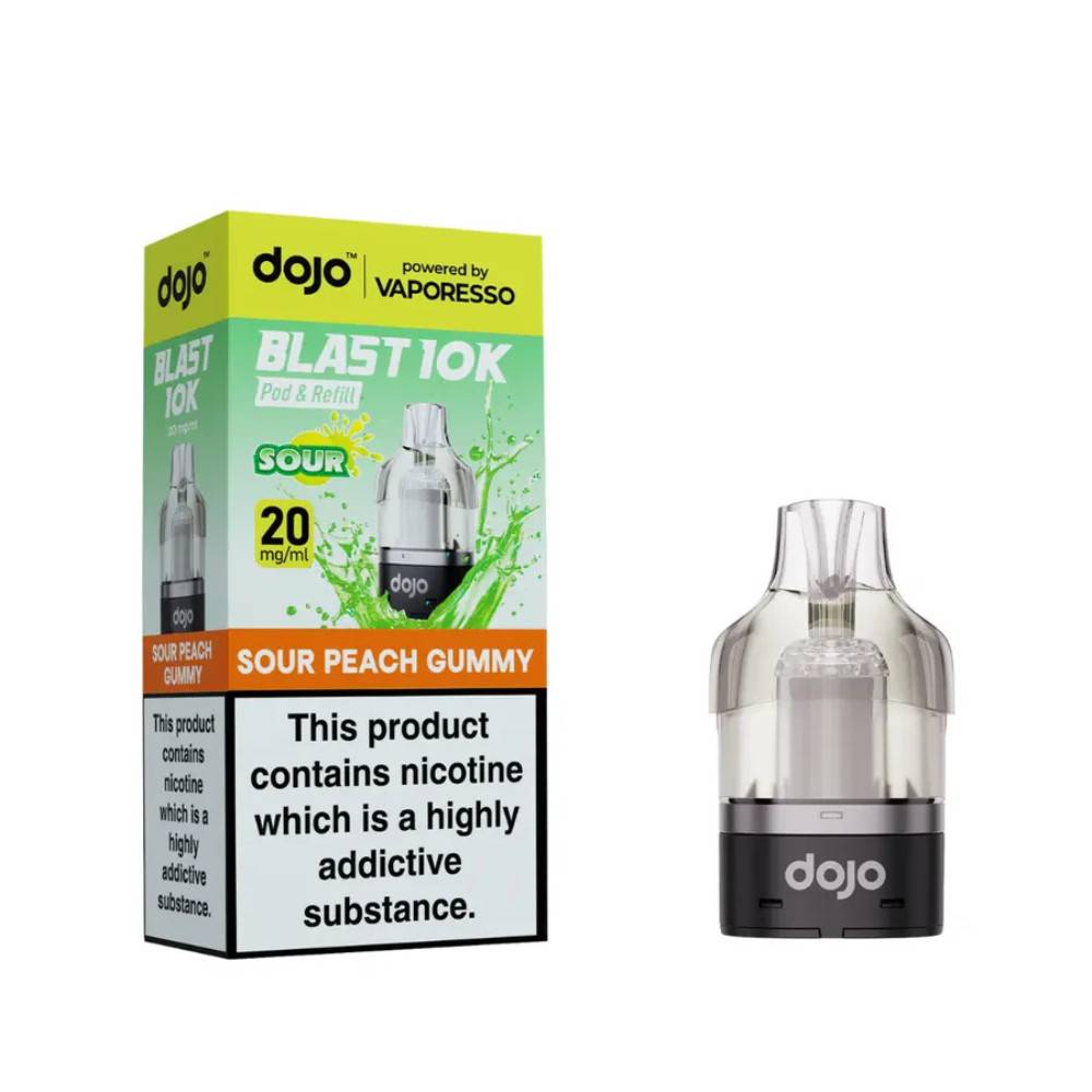 Vaporesso Dojo Blast 10K Pods Sour Peach Gummy