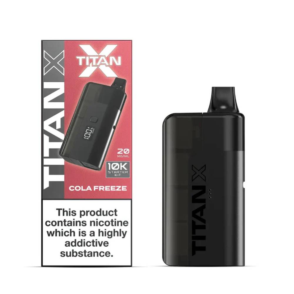 Titan X 10K Prefilled Pod Vape Kit Cola Freeze