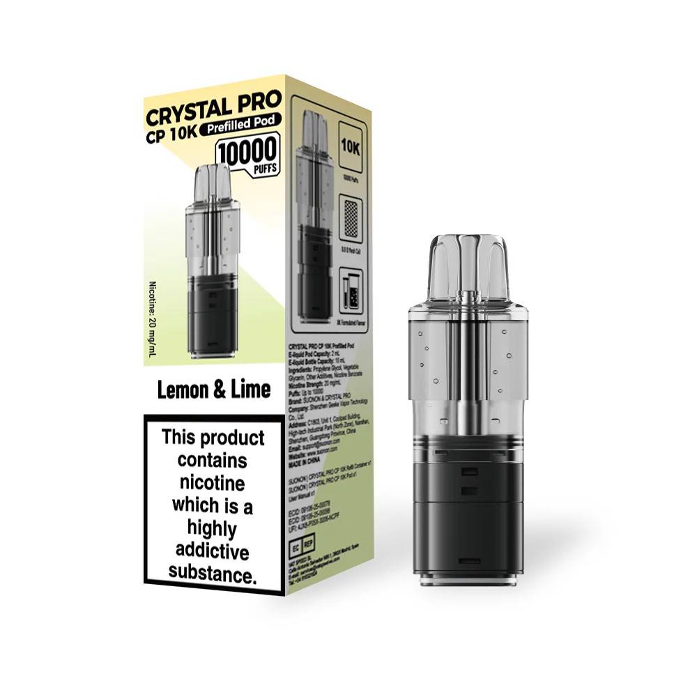 Crystal Pro CP 10k Pods Lemon Lime