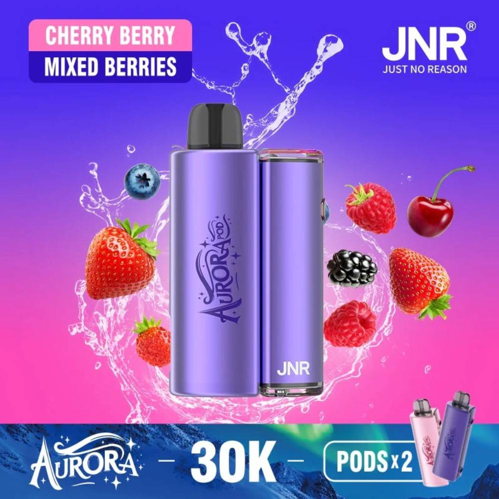 JNR Aurora 30k Prefilled Vape Kit Cherry Berry / Mixed Berries