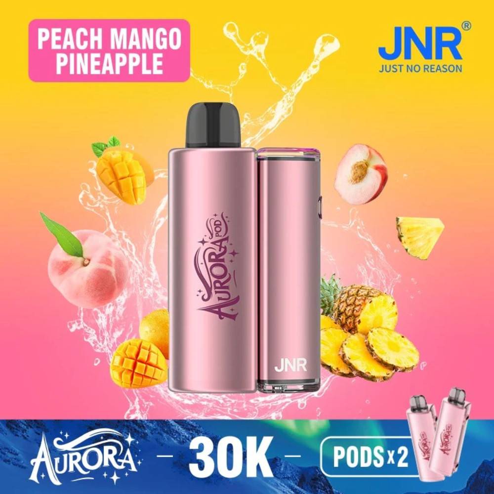 JNR Aurora 30k Prefilled Vape Kit Peach Mango Pineapple