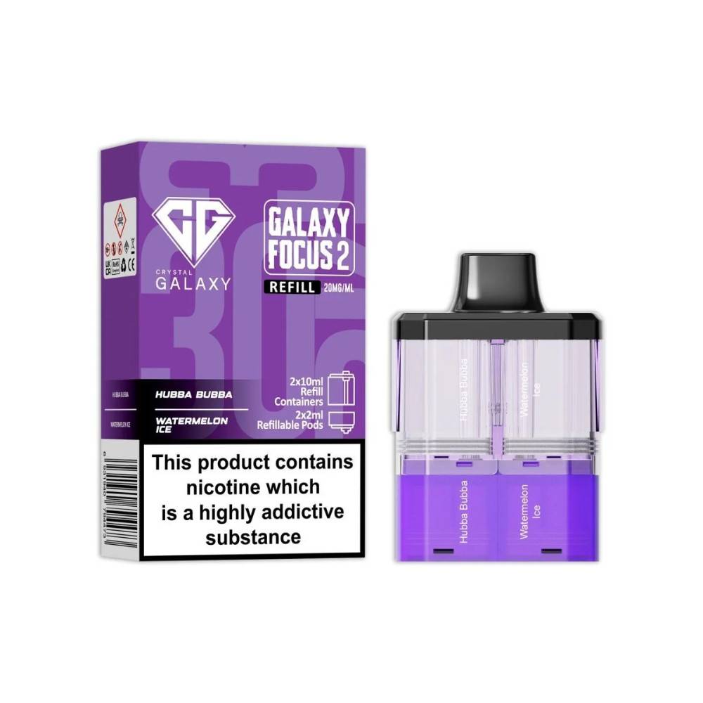 Crystal Galaxy 30k Focus 2 Pods Hubba Bubba / Watermelon Ice
