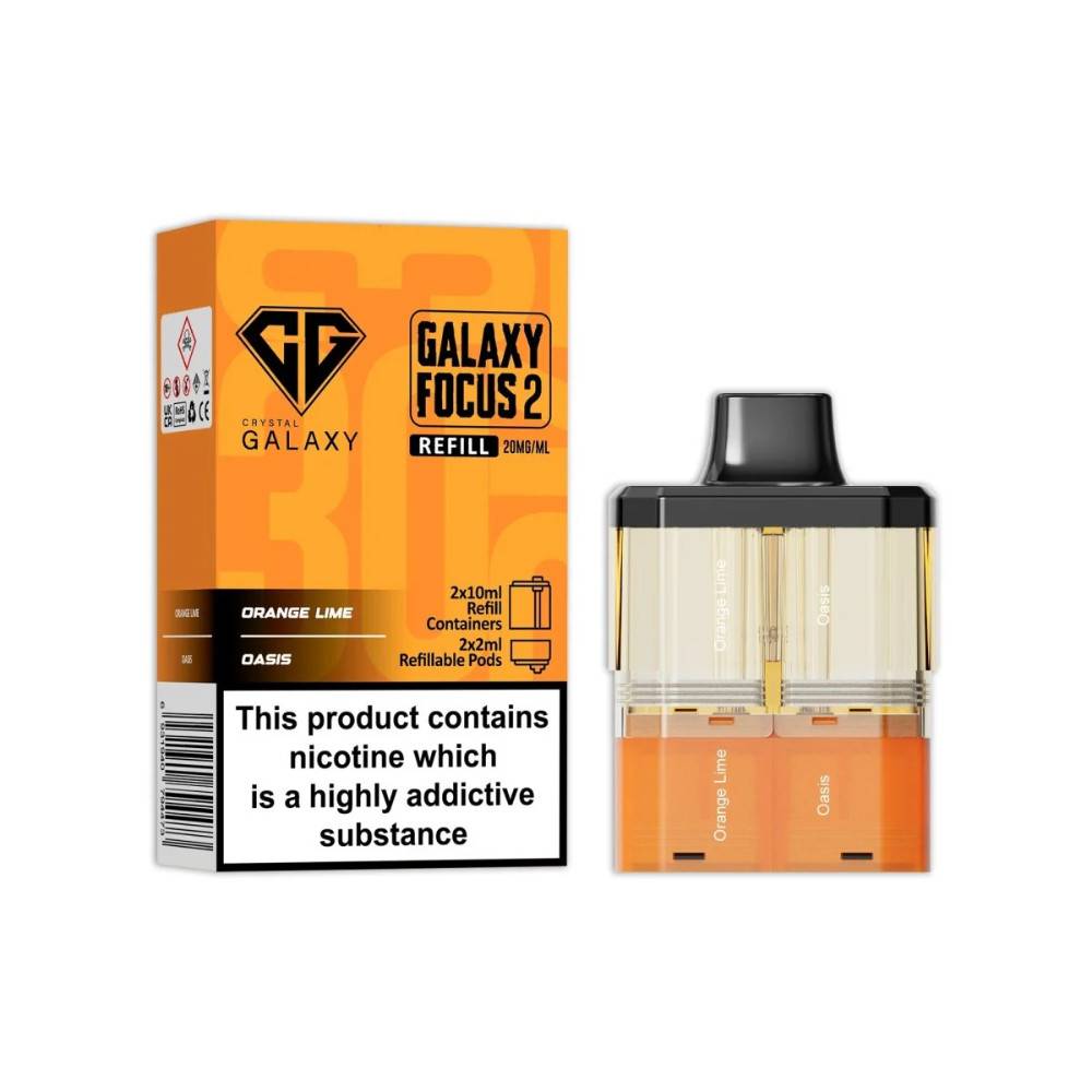 Crystal Galaxy 30k Focus 2 Pods Orange Lime / Oasis