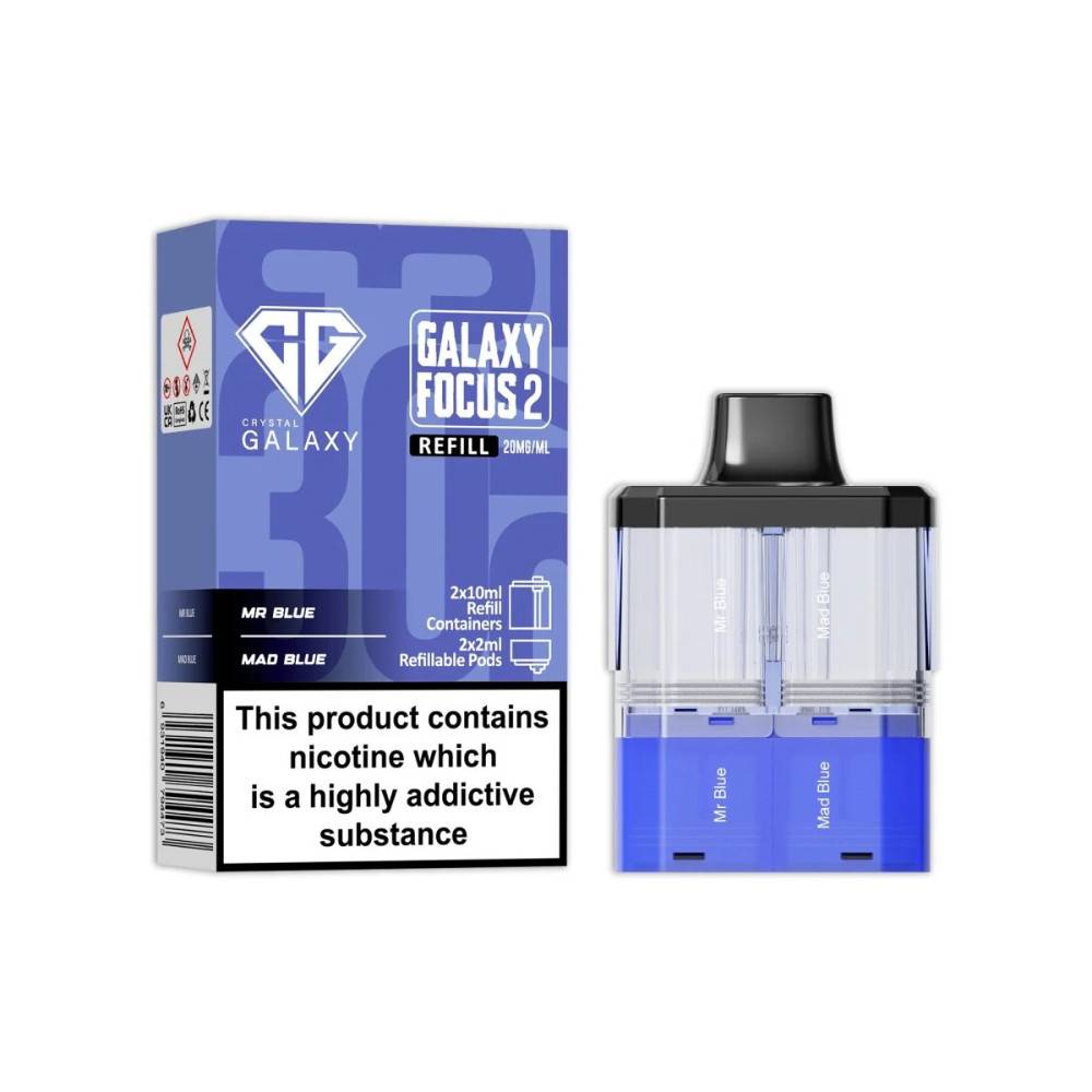 Crystal Galaxy 30k Focus 2 Pods Mr Blue / Mad Blue