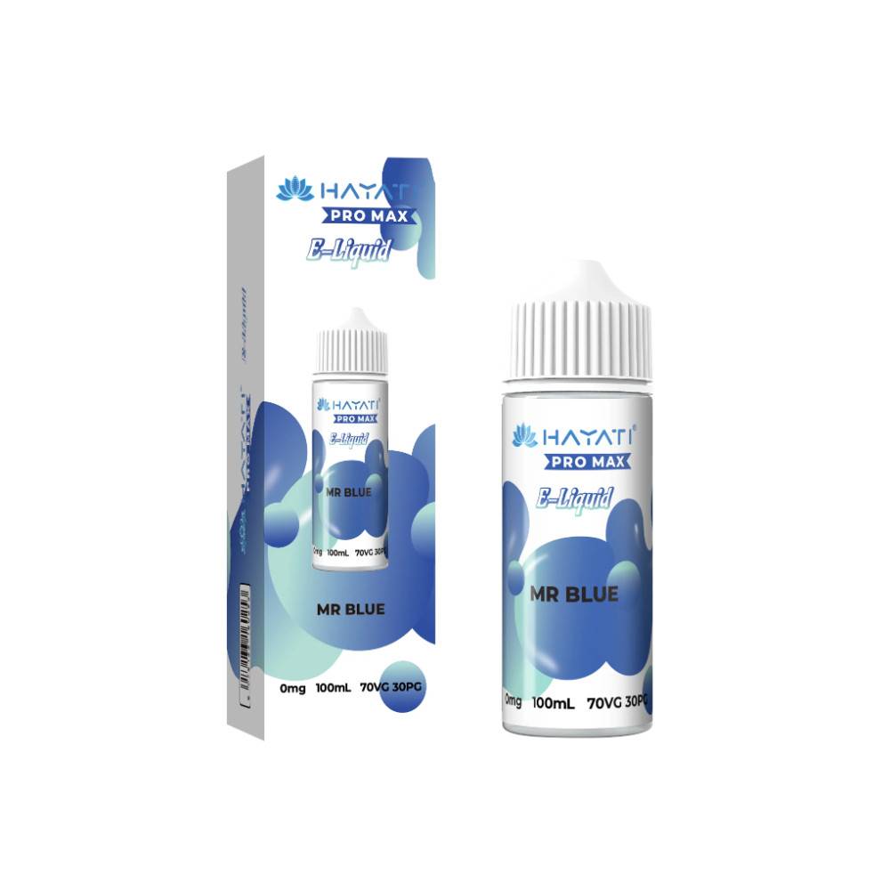 Hayati Pro Max 100ml E-Liquids 70/30 Mr Blue
