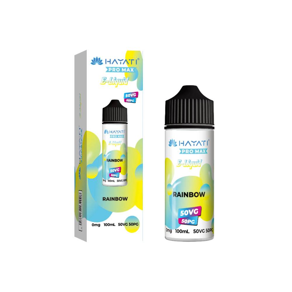 Hayati Pro Max 100ml E-Liquids 50/50 Rainbow