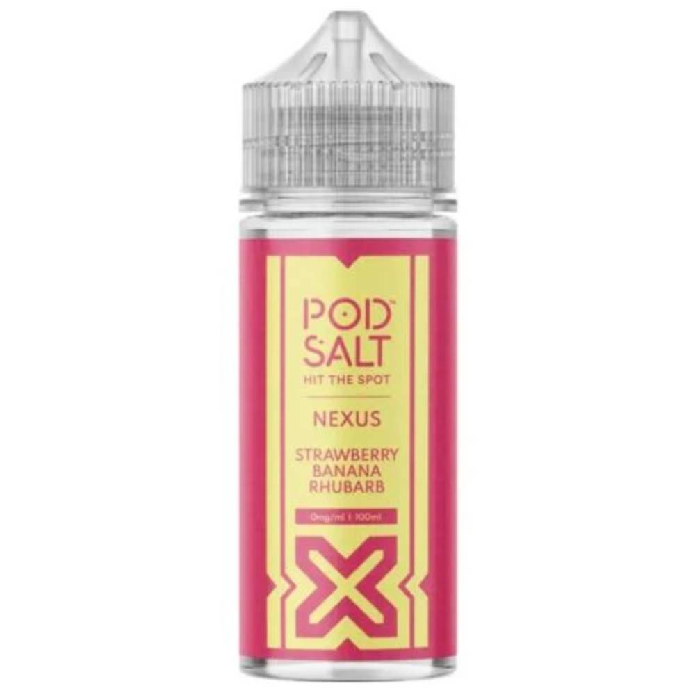 Pod Salt Nexus 100ml E-Liquids Strawberry Banana Rhubarb