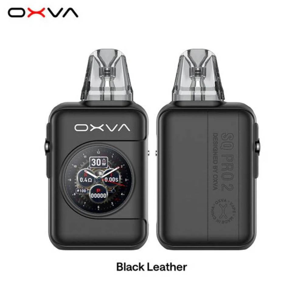 Oxva Xlim SQ Pro 2 Vape Pod Kit Black Leather