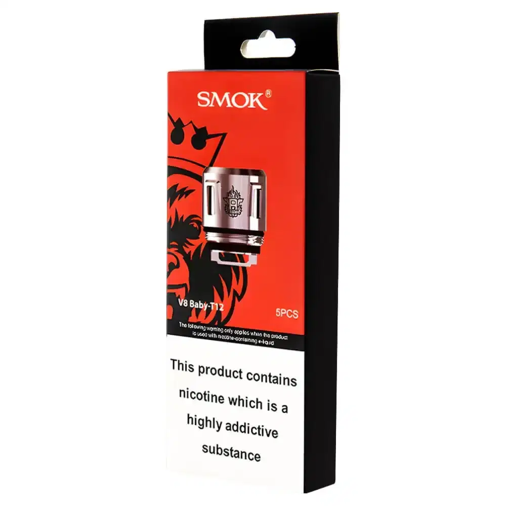Smok V8 Baby Coils 5  Packs V2 Baby T12 0.15ohm