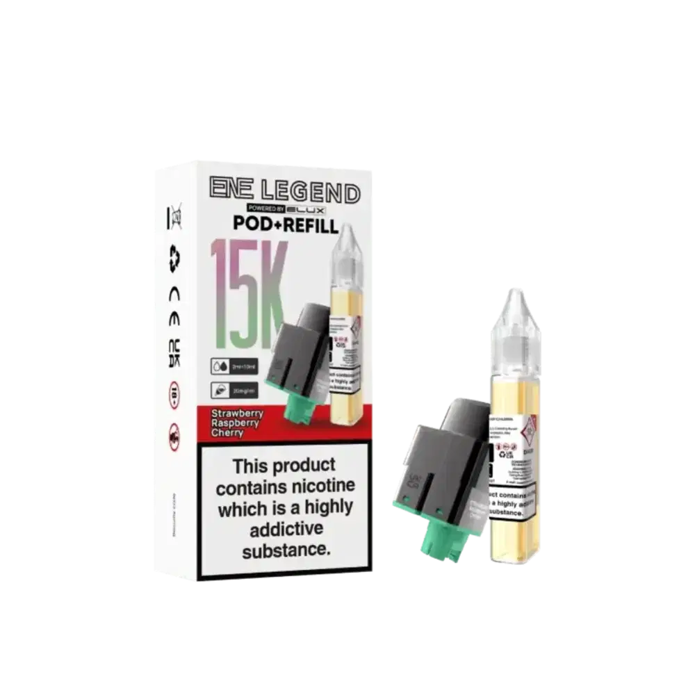 Elux Ene Legend 15k Refill Pods Strawberry Raspberry Cherry Ice