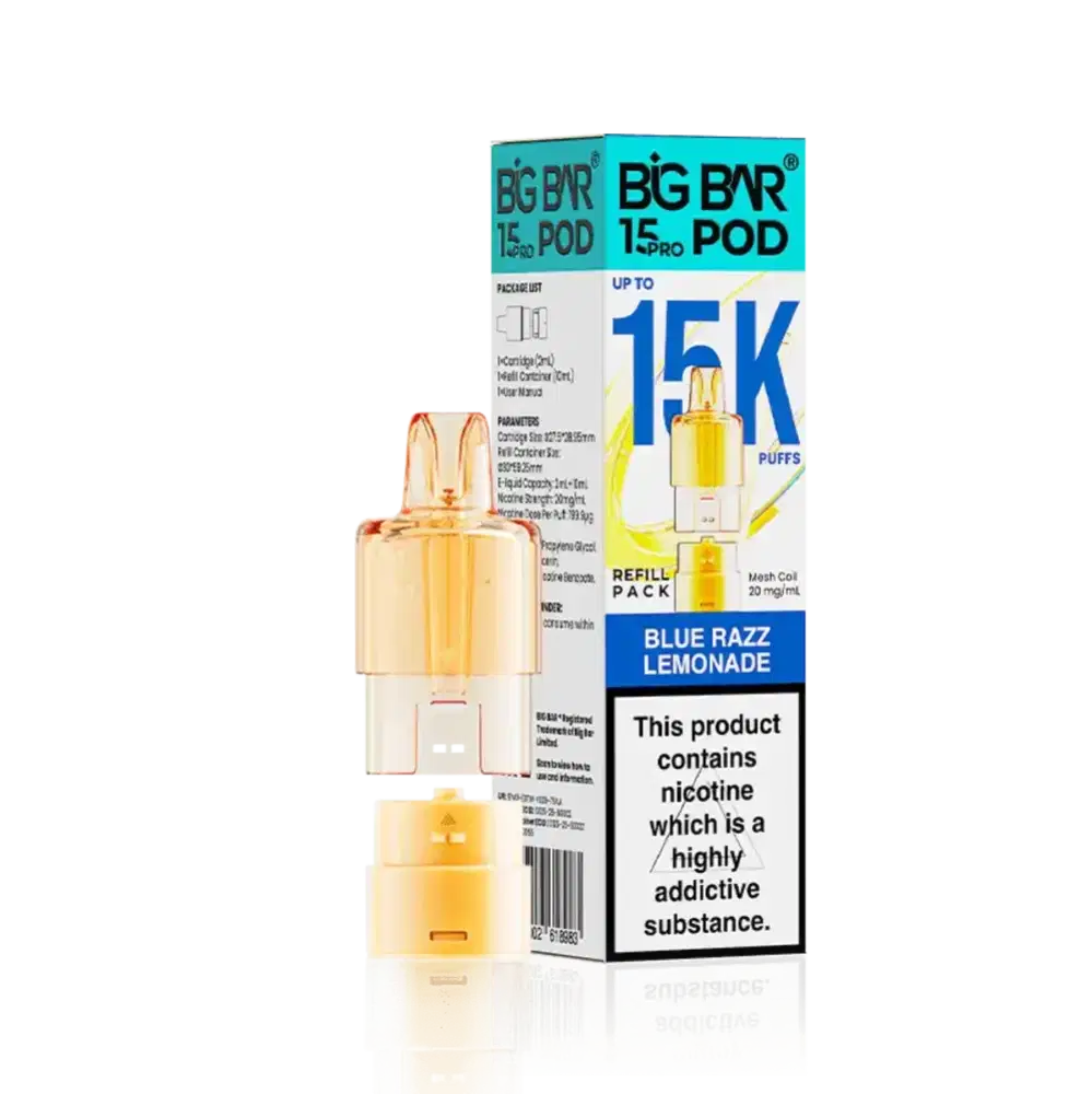 Big Bar Pro 15k Refill Pods Blue Razz Lemonade