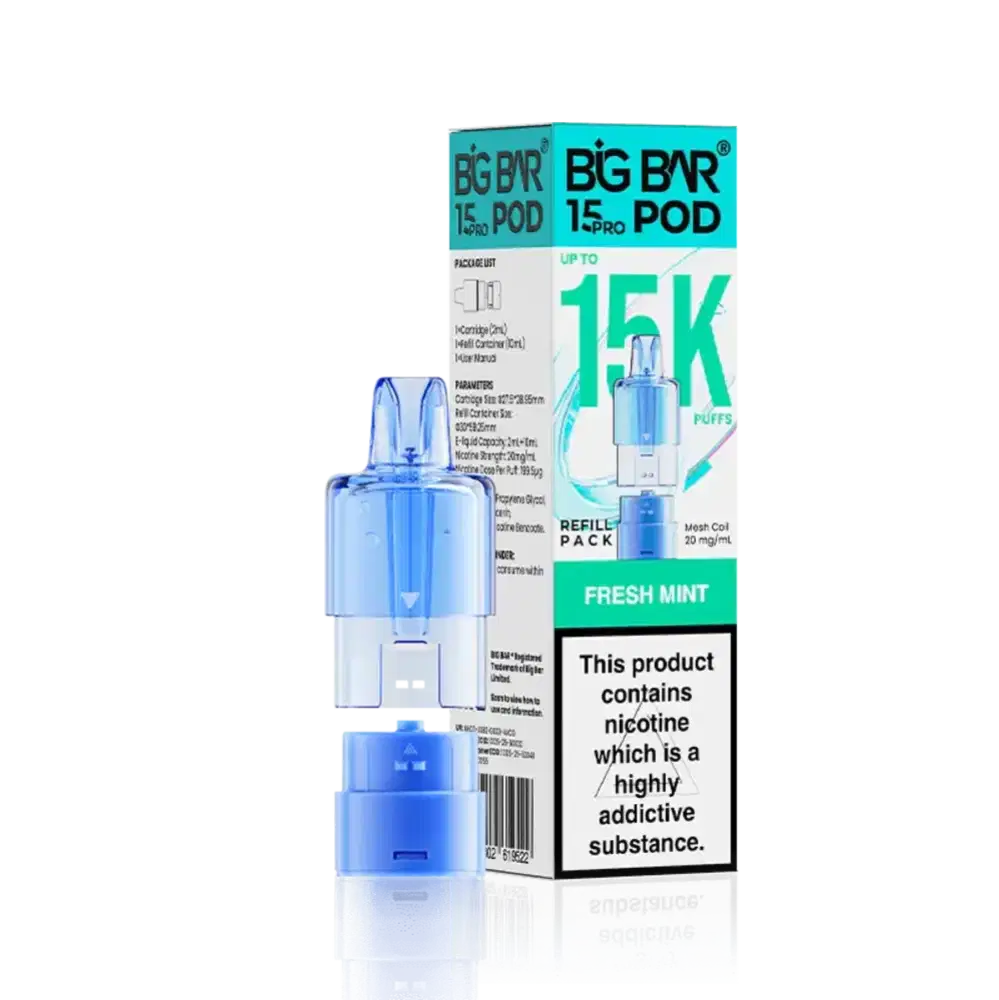 Big Bar Pro 15k Refill Pods Fresh Mint
